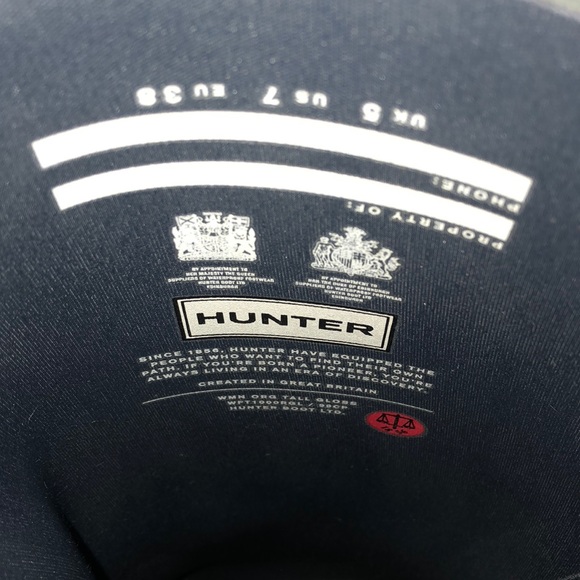 tall hunter boots size 8 in gray - Picture 3 of 3